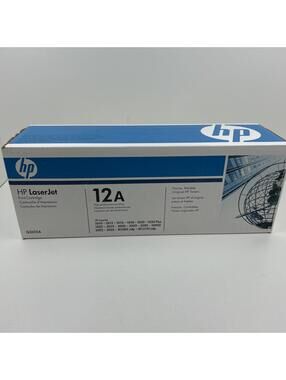 HP LaserJet 12A Q2612A Black Toner Cartridge Genuine OEM New Printer Ink